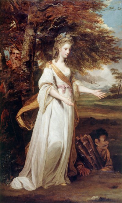 「ミランダ」役のトレマッシュ夫人 作： Joshua Reynolds