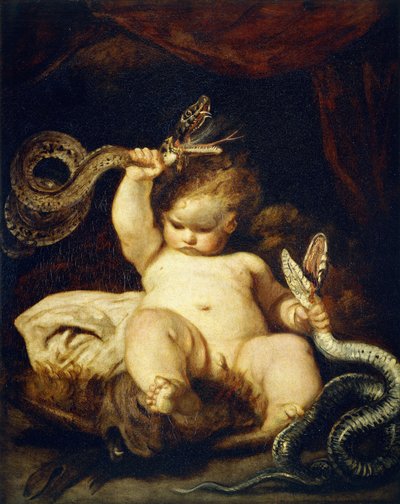 幼児のヘラクレス、 作： Joshua Reynolds