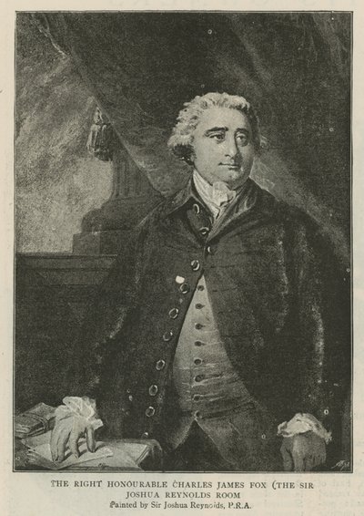 正しい名誉あるチャールズ・ジェームズ・フォックス 作： Joshua Reynolds