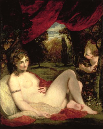 ヴィーナスとキューピッド、1785年頃 作： Joshua Reynolds