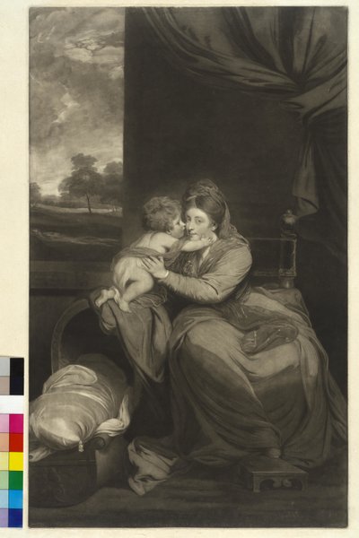 メルボルン・エリザベス・ラム子爵夫人 作： Joshua Reynolds