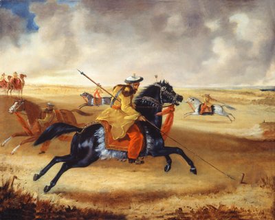 エクササイズでのスキナーホース、1840年頃 作： Joshua Reynolds Gwatkin