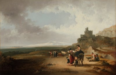ロマンティックな風景 1835年 （油彩・キャンバス） 作： Joshua Shaw