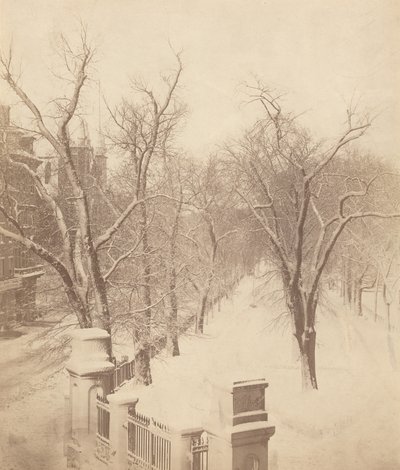ボストン・コモンの雪景色、1850年代（写真） 作： ジョサイア・ジョンソン・ホーズ