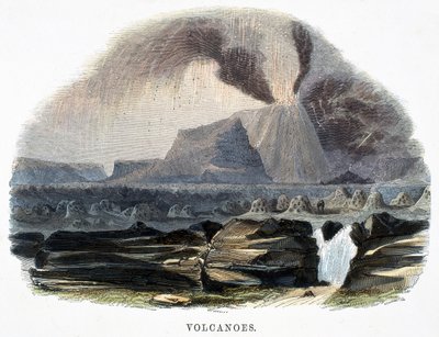 1849年の自然の現象からの火山 作： Josiah Wood Whymper