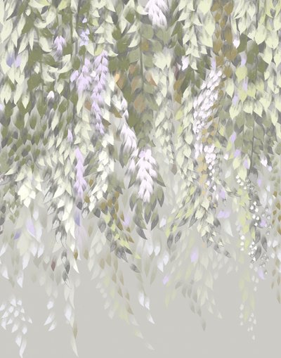 パステル調の藤の花 作： 