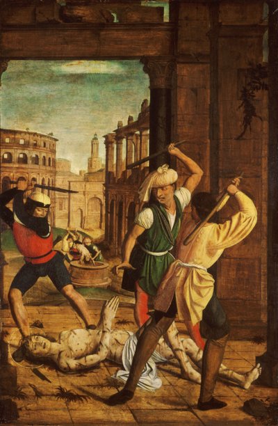 聖セバスチャンの殉教、1497年 作： Josse Lieferinxe