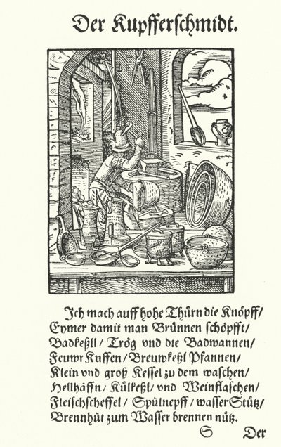 The Coppersmith（彫刻 作： Jost (after) Amman