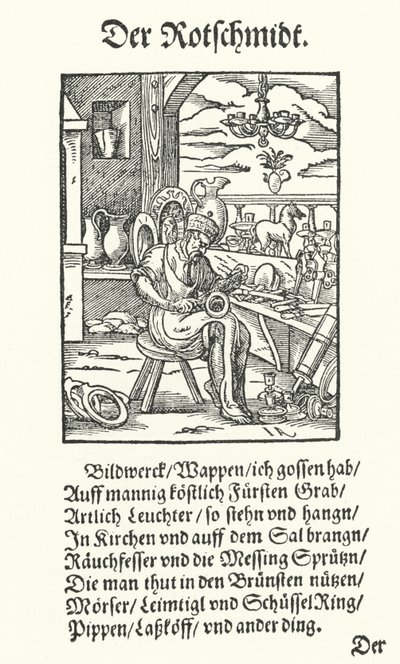 The Coppersmith（彫刻 作： Jost (after) Amman
