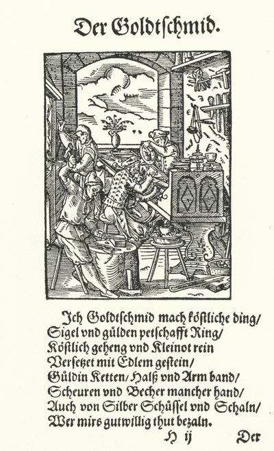 The Goldsmith（彫刻 作： Jost (after) Amman