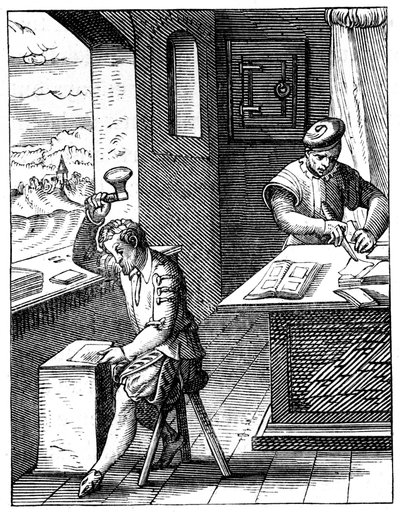 ゴールドビーター、16世紀1849年。 作： Jost Amman