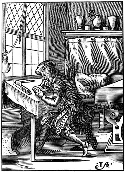1849年の16世紀の木版画家。 作： Jost Amman