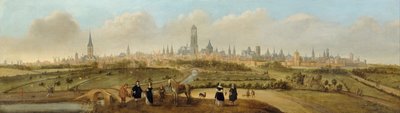 ユトレヒトの街の眺め、c。 1650～1660年 作： Jost Cornelisz Droochsloot