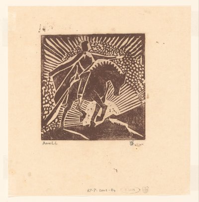 馬に乗った騎士 作： Joub Wiertz (signed by artist)