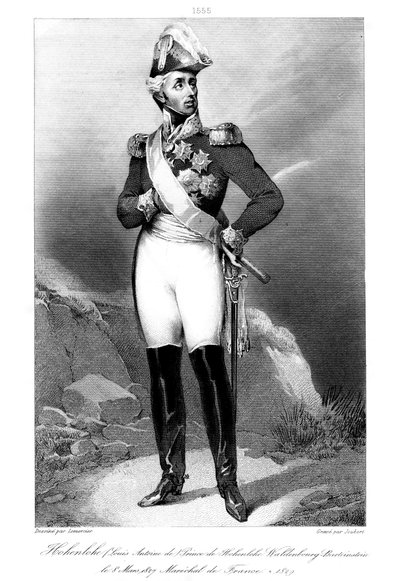 ルイ・アロイシウス、ホーエンローエ＝ヴァルデンブルク＝バルテンシュタイン公 1765年～1829年、フランスの元帥、1839年 作： Joubert