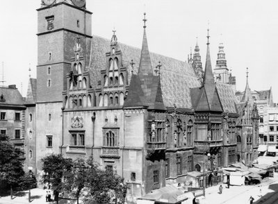 市庁舎、ブレスラウ（現代のヴロツワフ）ポーランド、1910年頃 作： Jousset