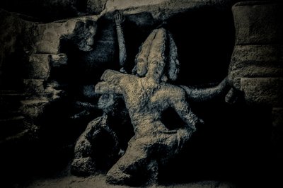暗闇に憩うこの神は誰なのか、2016年（写真） 作： ジョイライオンズ