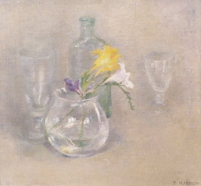 Glassのある静物 作： Joyce Haddon