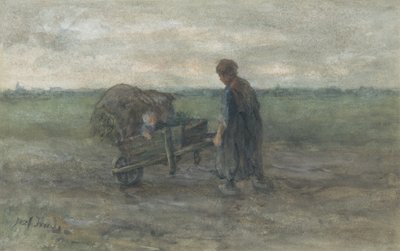 畑からの帰り道（水彩、ボディカラー、紙） 作： Jozef (1824 1911) Israels