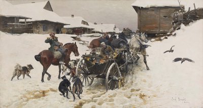狩りへの出発 作： Jozef Brandt