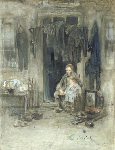 古代人の息子 作： Jozef Israëls (signed by artist)