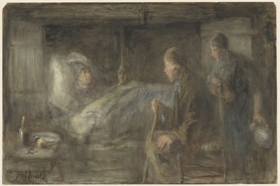 「病気の隣人」 作： Jozef Israëls