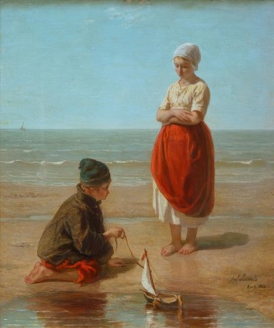 漁師の子供-海の子供 作： Jozef Israëls