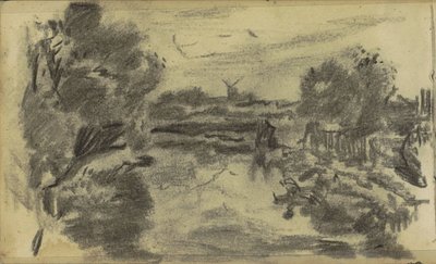 水車のある風景 作： Jozef Israëls