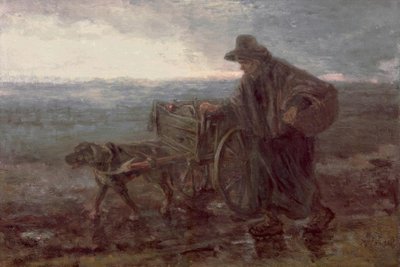 田舎道と畑について 作： Jozef Israëls