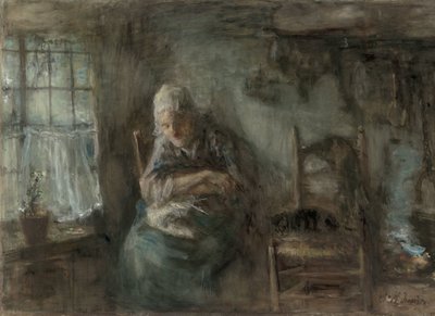 漁師の老婆 作： Jozef Israëls