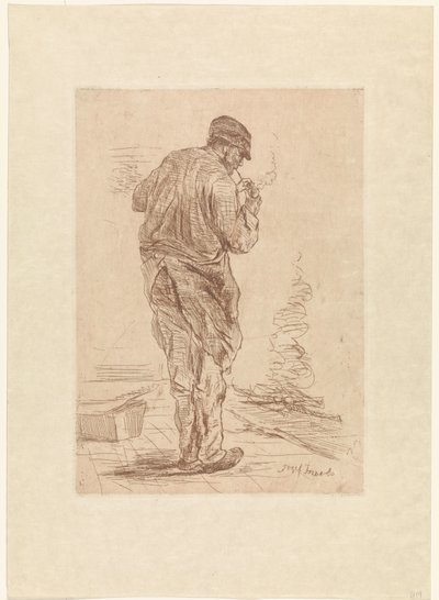 パイプ喫煙者 作： Jozef Israëls