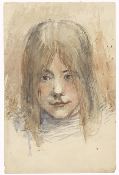少女の肖像画 作： Jozef Israëls