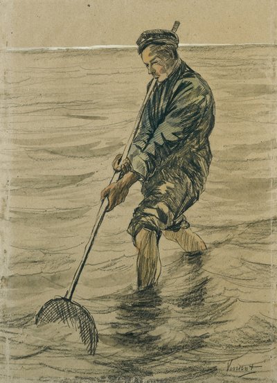 シェルフィッシャーマン、1863-90 作： Jozef Israëls