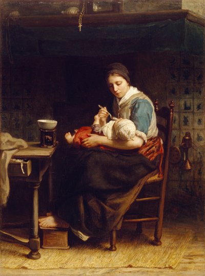 コテージマドンナ、1867年 作： Jozef Israëls