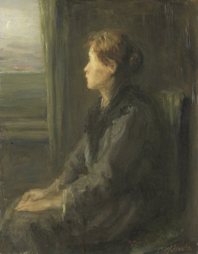 窓辺の女 作： Jozef Israëls