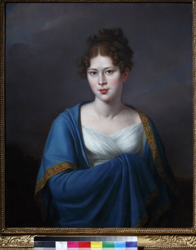 Comtesse Sofia Petrovna Lobanov Rostovsky - 伯爵夫人Sofia Petrovna Lobanova-Rostovskaya (1798-1825), ne Lopukhina - Jozef Oleszkiewicz (1777-1830)の肖像。油彩・キャンバス 作： Jozef Oleszkiewicz