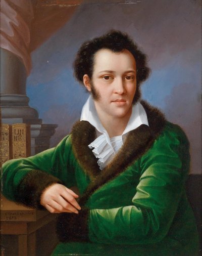 アメリカ人として知られるフョードル・イワノビッチ・トルストイ伯爵（1782～1846年）の肖像、1812年。 作： Jozef Oleszkiewicz
