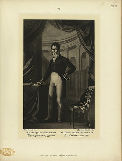 アダム王子イェジーチャルトリスキ1770-1861 作： Jozef Oleszkiewicz