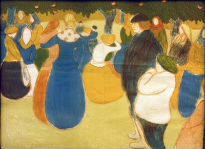 ブルターニュ地方のフォークフェスティバル 作： József Rippl Rónai