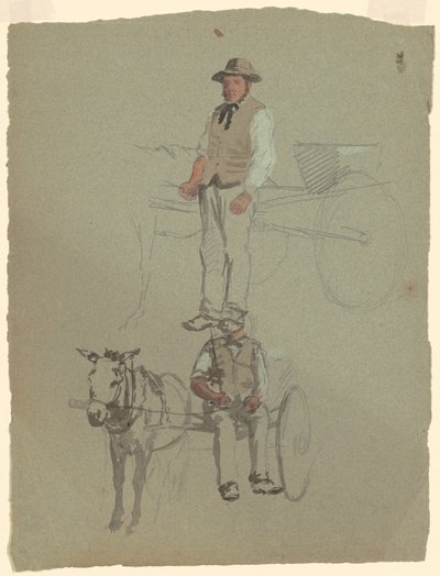 人と馬車の研究 作： Jr. Enoch Wood Perry