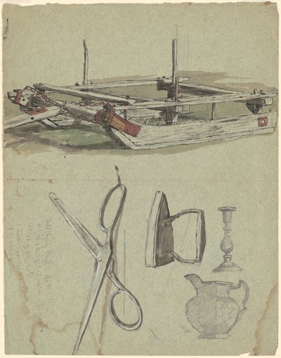 そりとさまざまな家庭用品の研究 作： Jr. Enoch Wood Perry