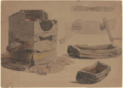 井戸と木製トラフの研究 作： Jr. Enoch Wood Perry