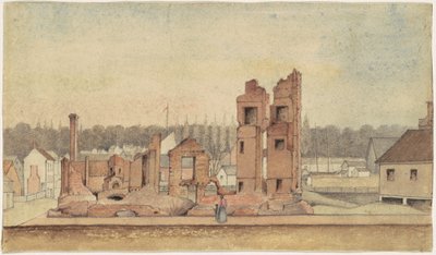バージニア州ピーターズバーグの酒場の廃墟 作： Jr. William Skinner Simpson
