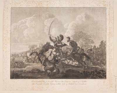 ラールシュテットの戦いでのエンゲルステッド大佐、1813年 作： Jørgen V. Sonne