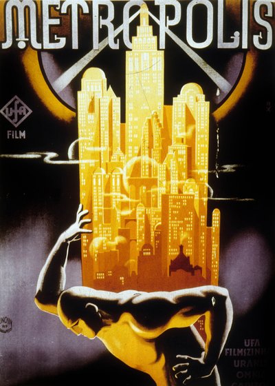 ハンガリーのメトロポリス解放のポスター、1927年フリッツラング監督 作： Jósef Bottlik
