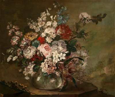 花瓶に花のある静物、1780〜1790年頃 作： Juan Bautista Romero