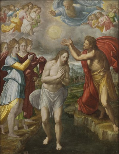 キリストのバプテスマ、1567年頃 作： Juan Fernandez de Navarrete