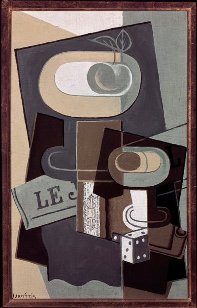 ダイス（油彩・キャンバス 作： Juan Gris