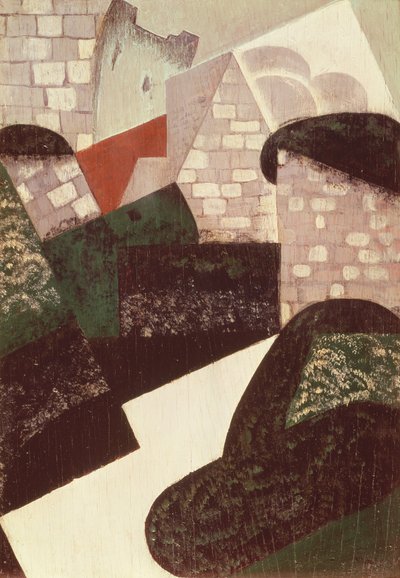 ロシュの風景、1916年（パネル） 作： Juan Gris