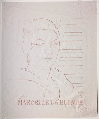マルセル・ザ・ブロンド 作： Juan Gris